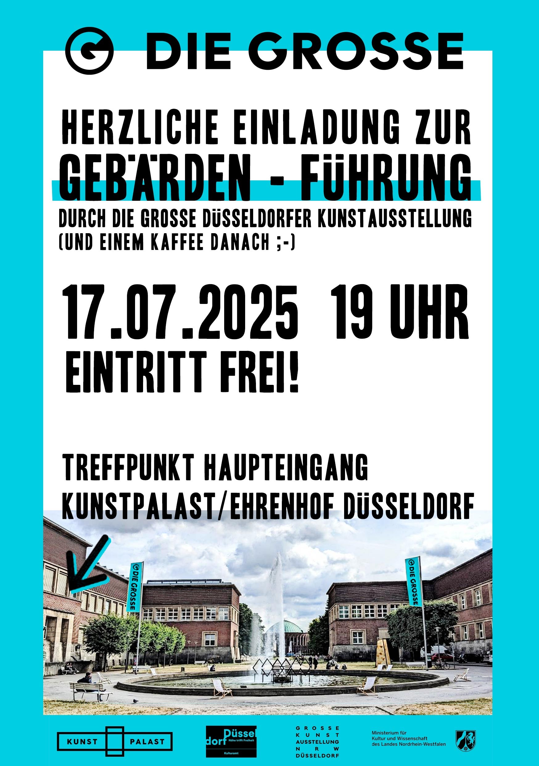 Herzliche Einladung zur Gebärden-Führung durch die große Düsseldorfer Kunstausstellung